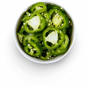 bowl of fresh jalapenos